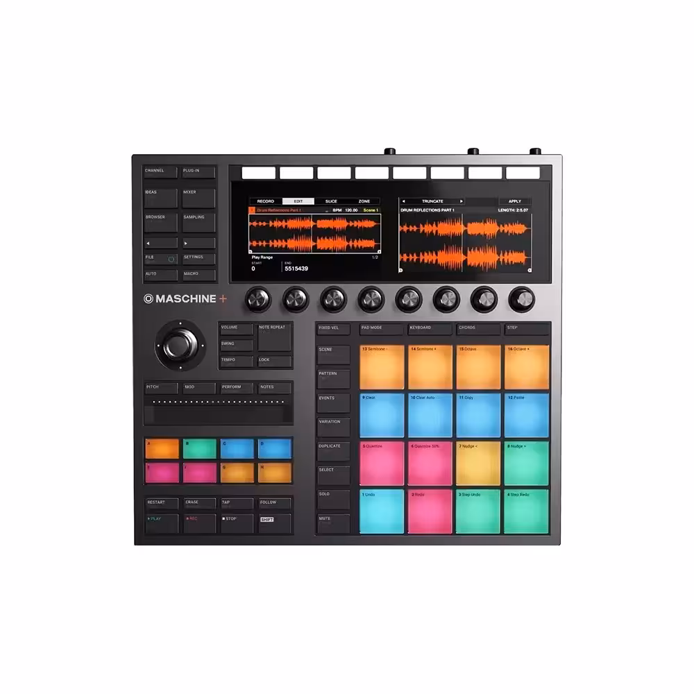 کنترلر نرم افزار و میدی کنترلر Native Instruments Maschine-plus