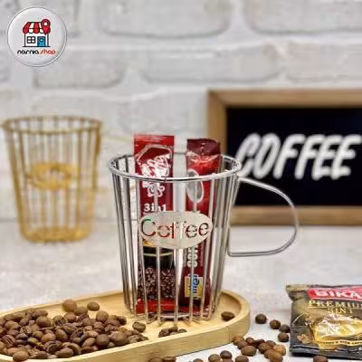 استند کافی نقره ای