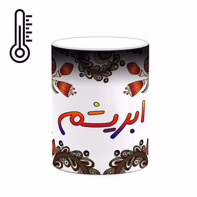 خرید ماگ-لیوان حرارتی   اسم ابریشم  سنتی گل و بته کد mgh43233