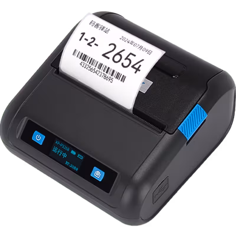 دستگاه پرینتر لیبل زن پرتابل لیزری مدل (Xprinter XP-P326B) بلوتوث دار