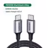 کابل تایپ C به C یوگرین (100w/0.5m/5A) UGREEN USB Type-C to C خاکستری