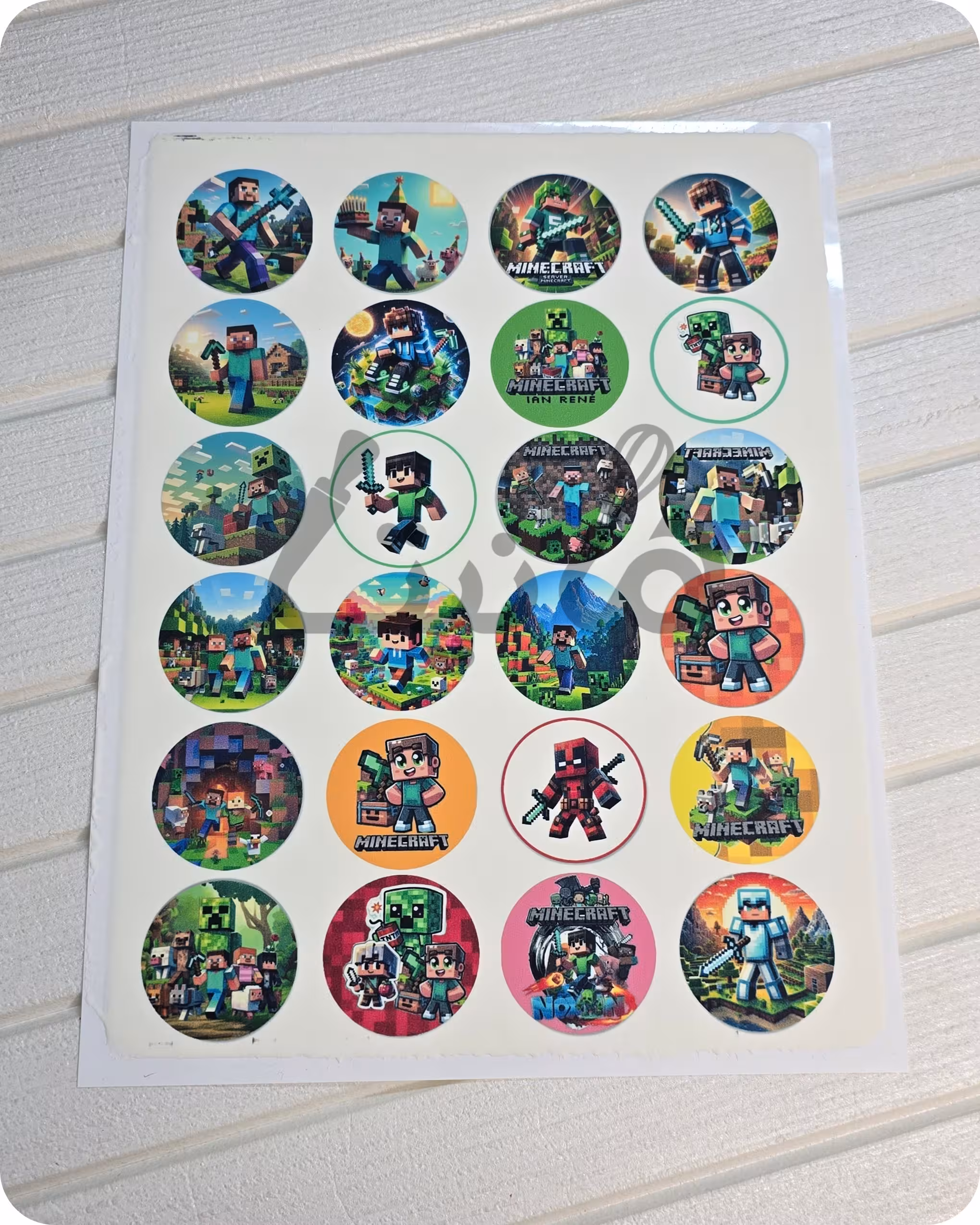 استیکر خوراکی ماینکرافت کد 120