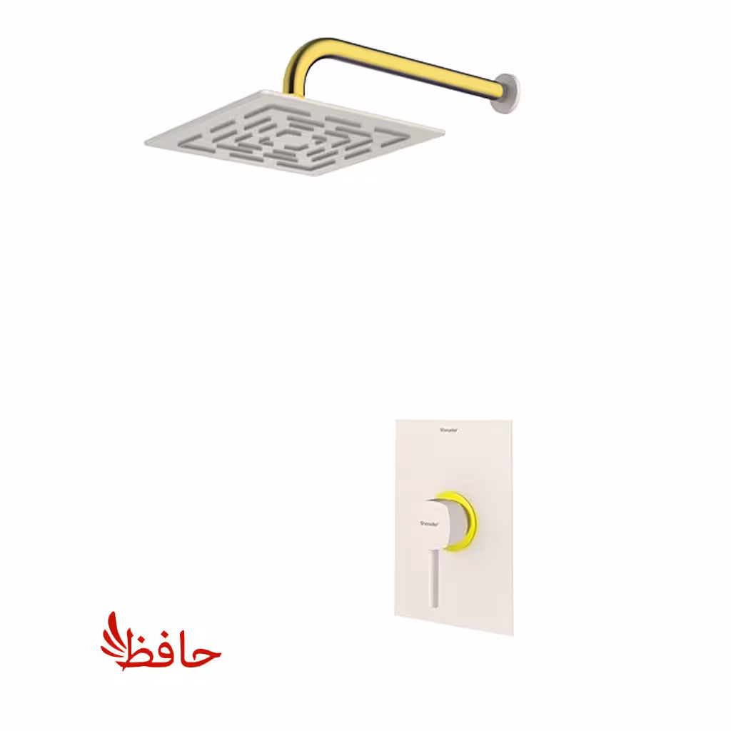 شیر حمام توکار شودر مدل رومر شیری طلایی تیپ 1 BRASS