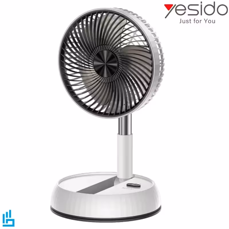 پنکه رومیزی شارژی پایه بلند تاشو YESIDO YF11