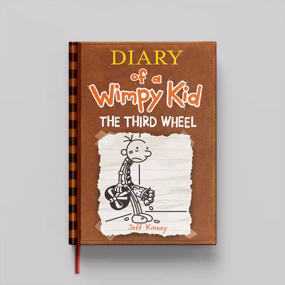 کتاب Diary Of A Wimpy Kid the third wheel جلد سخت (HARDCOVER)