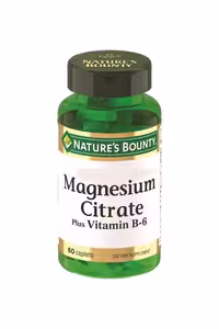 قرص منیزیم سیترات و ویتامین ب 6 nature&#039;s bounty - بسته 60 عددی