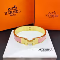 دستبند هرمس (Hermes) طلایی صورتی