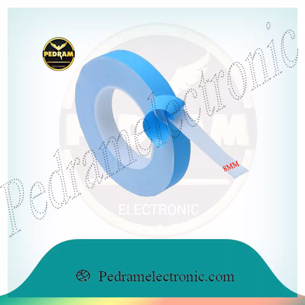 چسب بک لایت سیلیکون دوطرفه((عرض 8میلی متر- طول 50متر))
