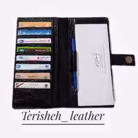 جلددسته چک چرم طبیعی 