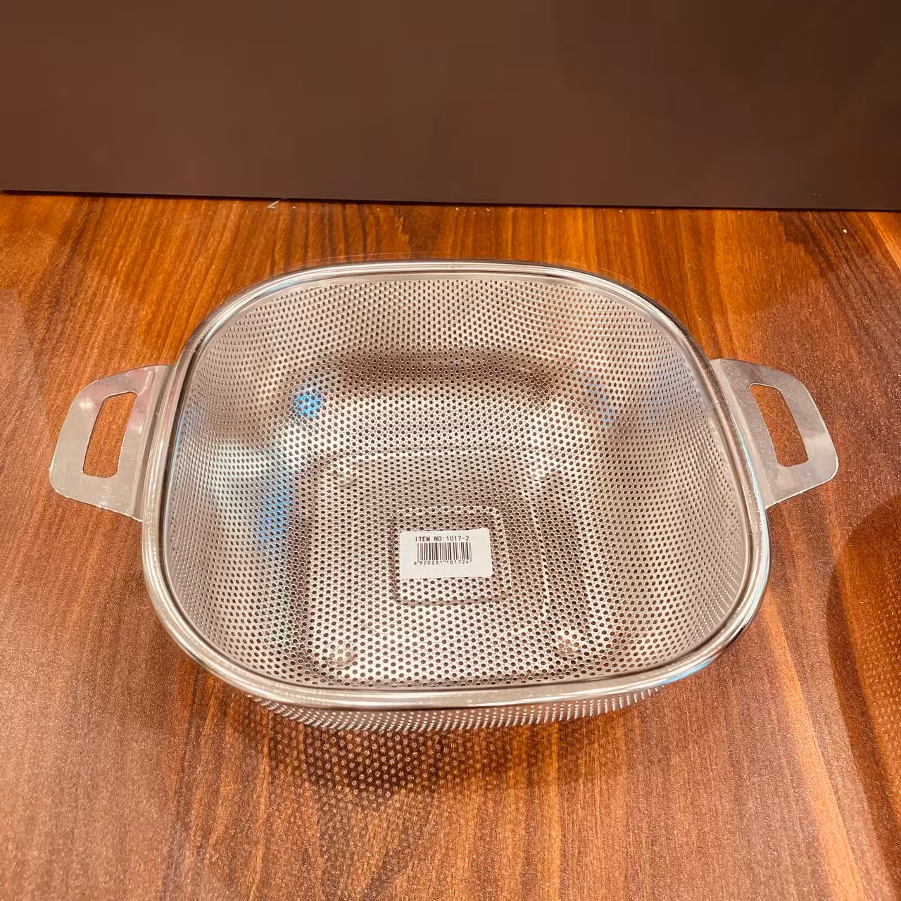 سبد استیل پانچ دسته دار مربع 22cm- 1017-2