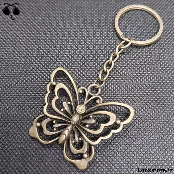 جاکلیدی برنزی مدل پروانه