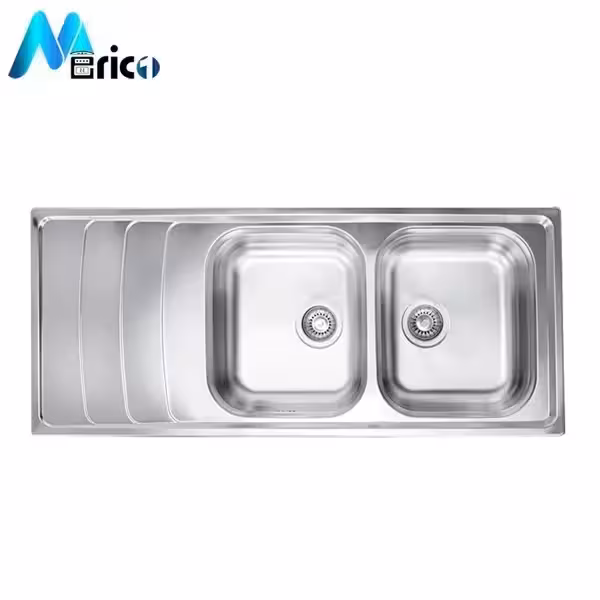سینک اخوان کد 384s توکار دو لگنه