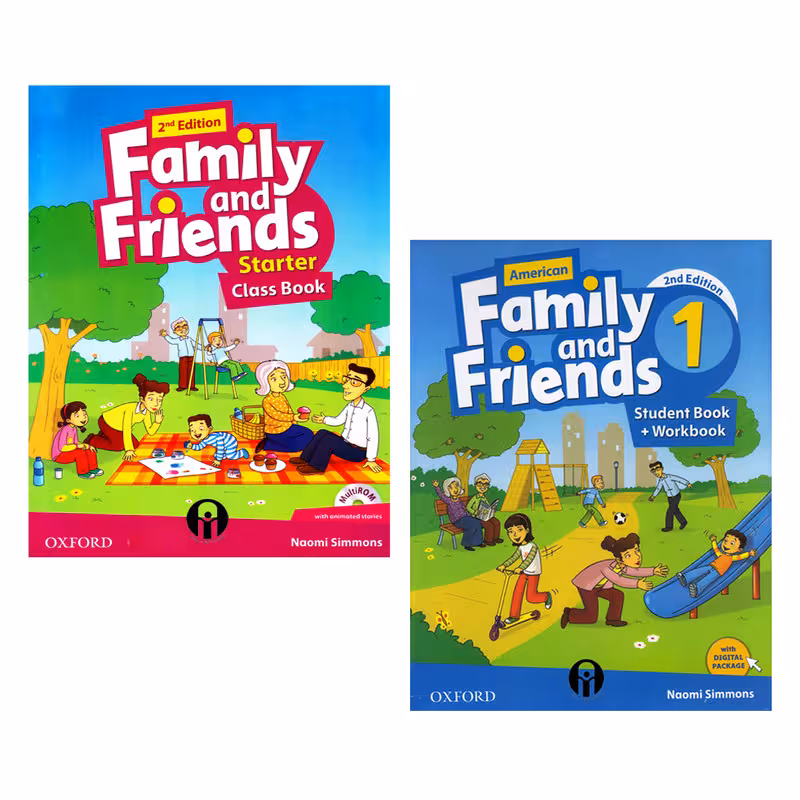 کتاب Family And Friends Second Edition اثر Naomi Simmons انتشارات الوندپویان دو جلدی