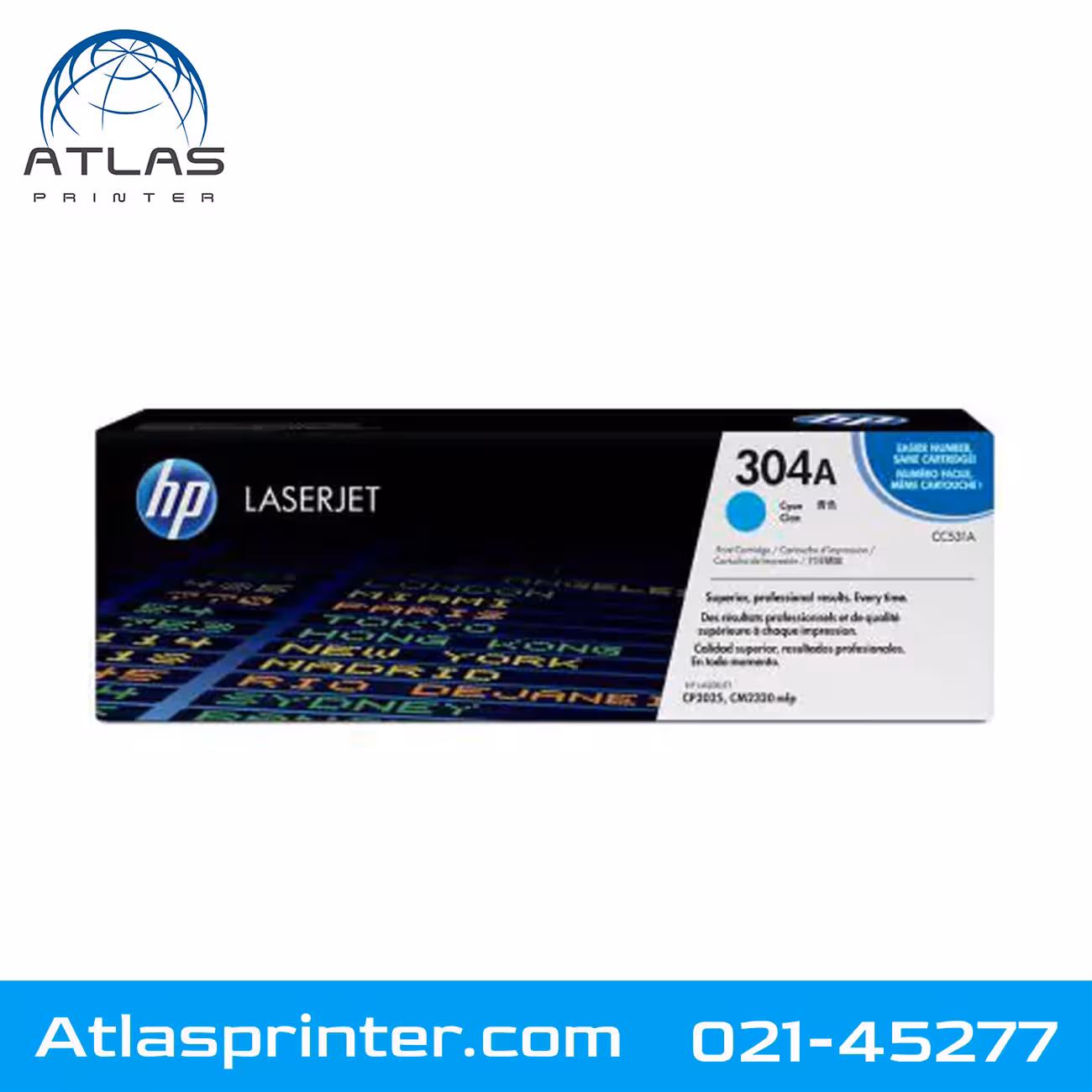 کارتریج لیزری اچ پی HP 304A آبی