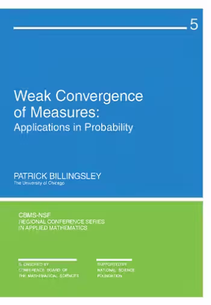 خرید و دانلود نسخه کامل کتاب Weak convergence of measures: applications in probability
