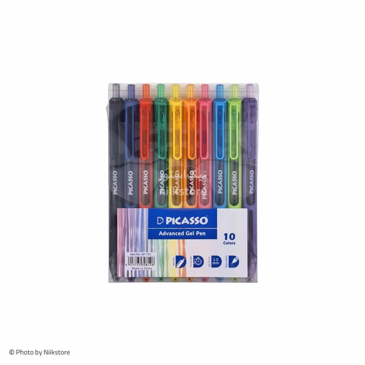 روان نویس ژل پن فشاری 10عددی پیکاسو کد 132