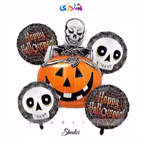 پک بادکنک اسکلت و کدو 5عددی