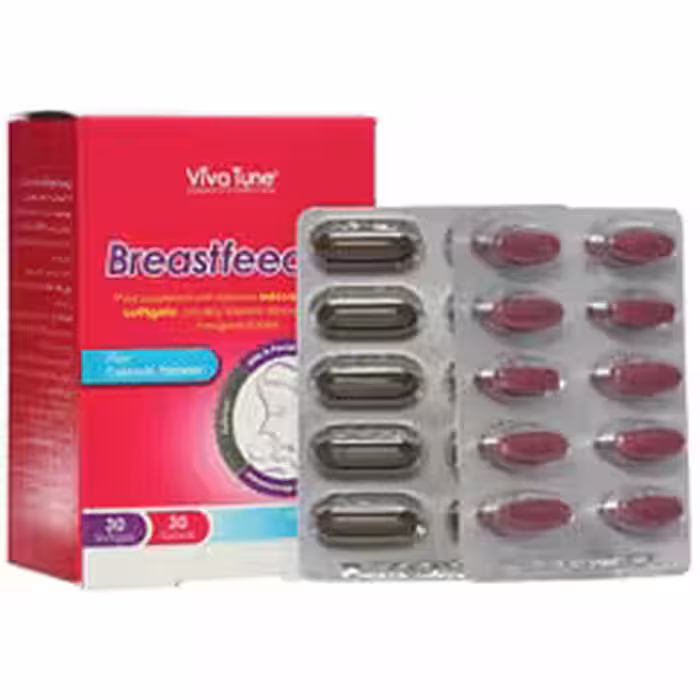 قرص و سافت ژل برست فیدینگ ویواتیون 60 عدد | Viva Tune Breastfeeding