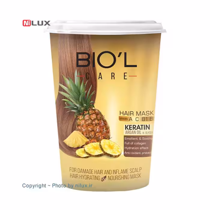 ماسک مو بیول سری Vitality مدل pineapple حجم 500 میلی لیتر