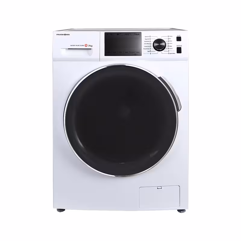 ماشین لباسشویی پاکشوما مدل BWF 40116 WT ظرفیت 9 کیلوگرم سفید