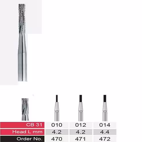 فرز کارباید دسته 19mm (جهت استفاده توربین) CB31– VerDent - فروشگاه تخصصی دندانپزشکی سپیرا