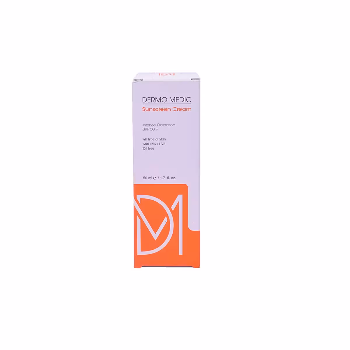 کرم ضد آفتاب SPF50 درمومدیک حجم 50 میل رنگ طبیعی-derma medic