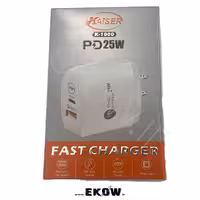 اداپتور 25 وات کایزر 2 پرت type c و usb مدل k1000