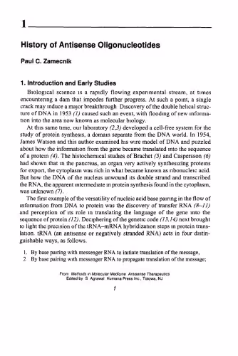 خرید و دانلود نسخه کامل کتاب Antisense Therapeutics