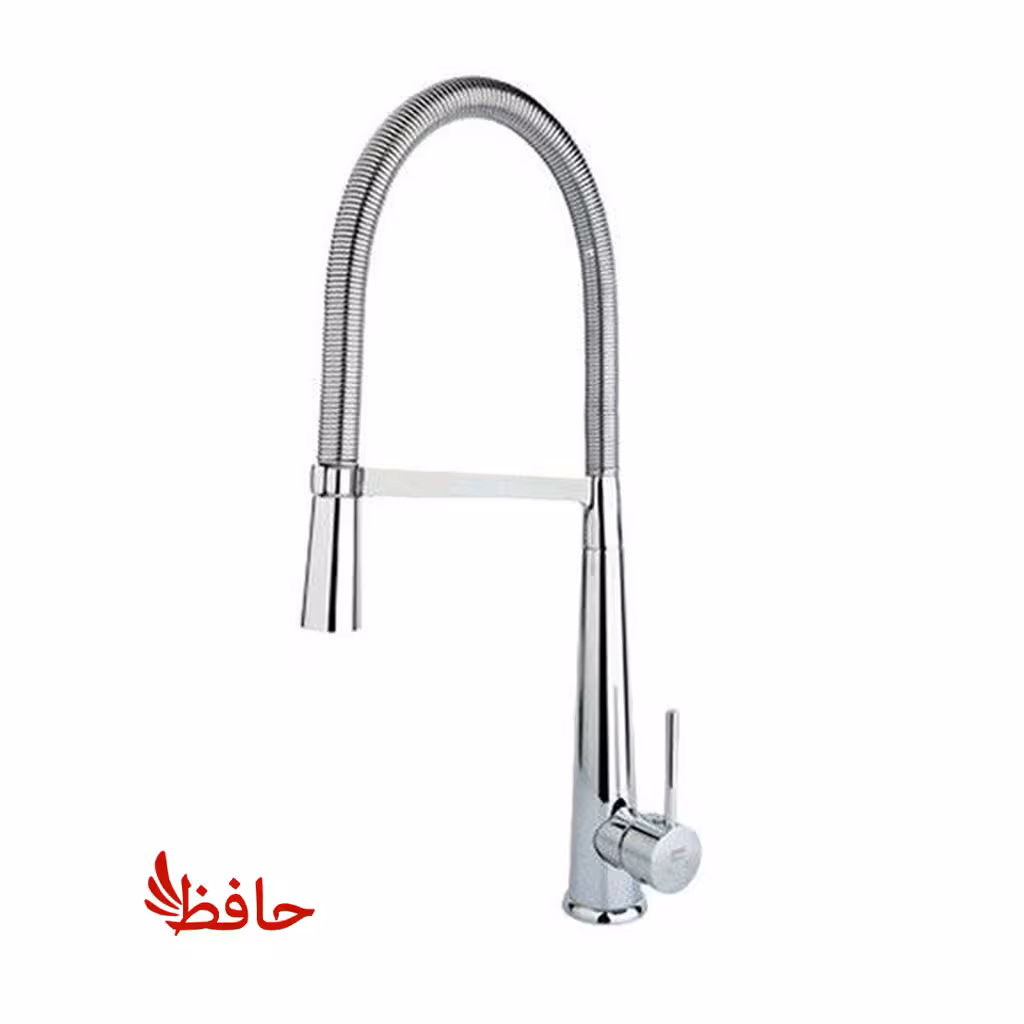 شیر ظرفشویی فنری راسان مدل شارلوت کروم