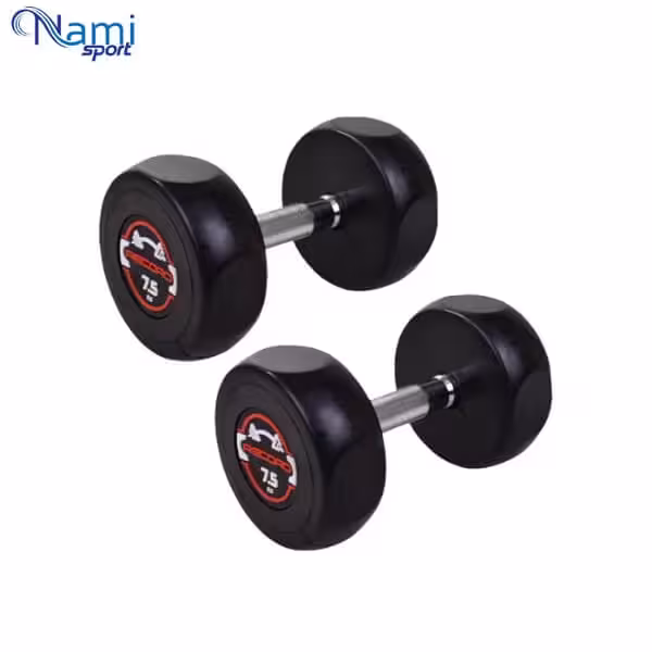 دمبل گرد وزن 7.5 کیلوگرم round dumbbell
