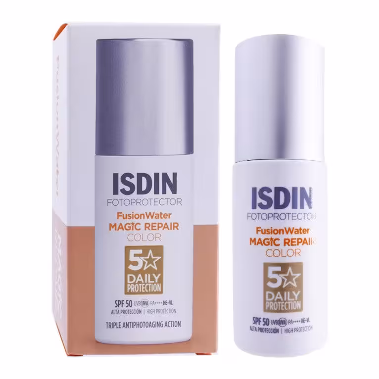 ضدآفتاب ایزدین فیوژن واتر مجیک ریپیر رنگی Fusion Water Magic Repair Color SPF50 – 50ml‏