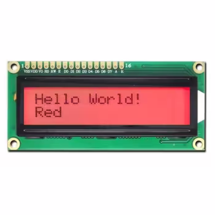 LCD کاراکتری 2×16 بک لایت قرمز