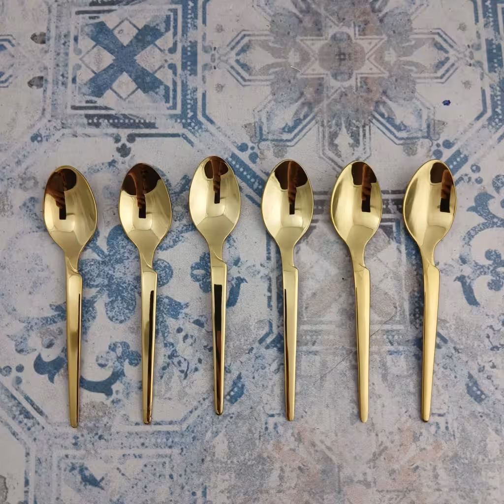 قاشق چای اس جی مدل هارمونی – طلایی