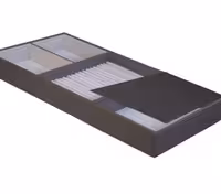 باکس زیور آلات چرم کامپکت داخل کشو  سری 3 رنگ موکا سایز 60 فانتونی کد J668