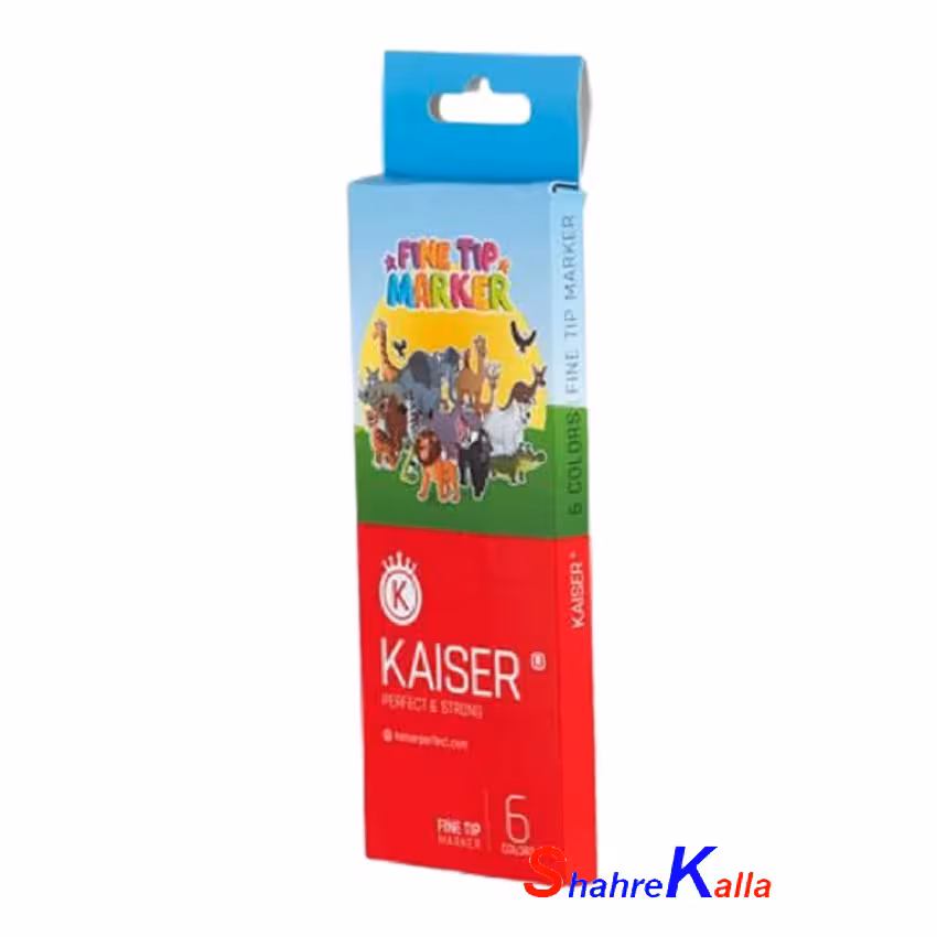 ماژیک نقاشی جعبه ای 6 رنگ کایزر مدل SK811