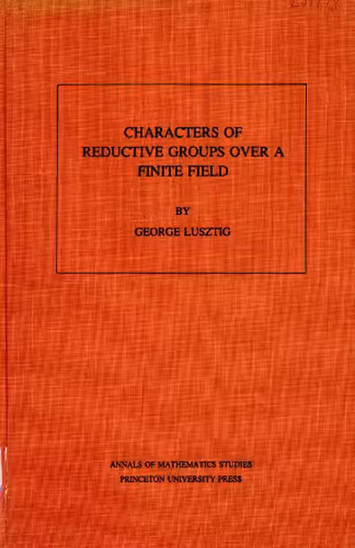 خرید و دانلود نسخه کامل کتاب Characters of Reductive Groups over a Finite Field