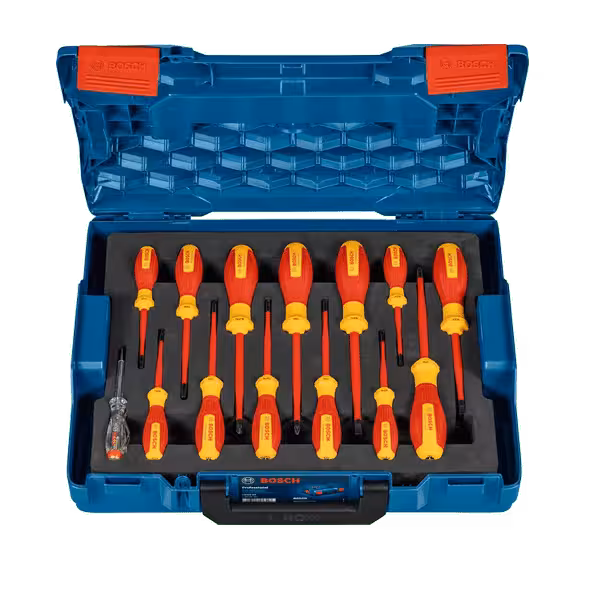 ست پیچ گوشتی 14 پارچه حرفه ای بوش عایق 1000 ولت کد 1600A02NF9