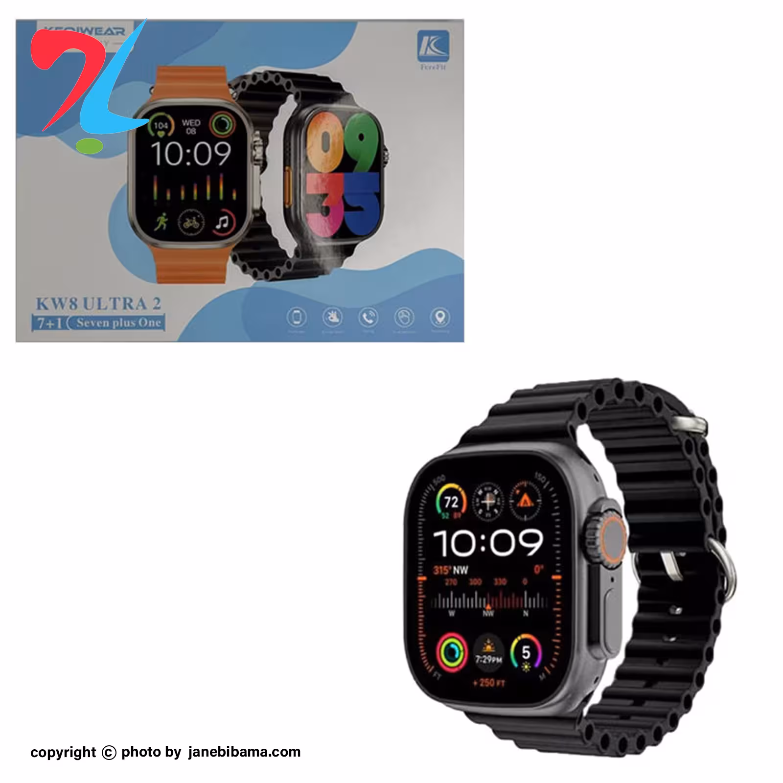 ساعت هوشمند اولترا مدل KW8 Ultra 2