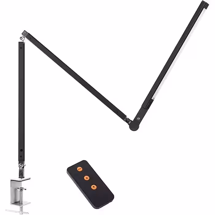 چراغ مطالعه 9 واتی قابل تنظیم با کنترل از راه دور  وبازوی بلند رومیزی تاشو LXDZXY LED