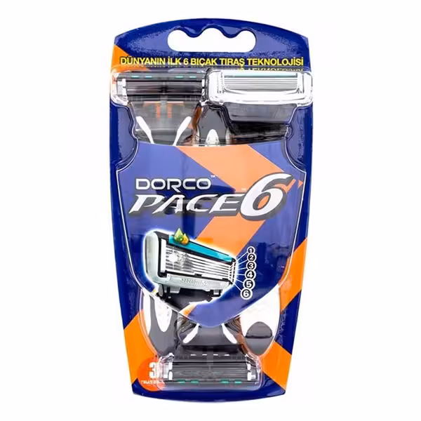 خودتراش مردانه دورکو مدل Pace 6 بسته 3 عددی