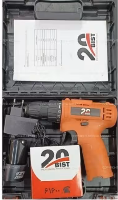 دریل شارژی 12 ولت پی ام تک باطری مدل CE1