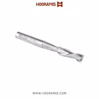 مته اختصاصی دو کاناله مارپیچ چپگرد 10*100*35*10 از جنس HSS-E جهت فرزکاری بر روی پروفیلهای آلومینیوم و uPVC در دستگاه elumatec KF 180