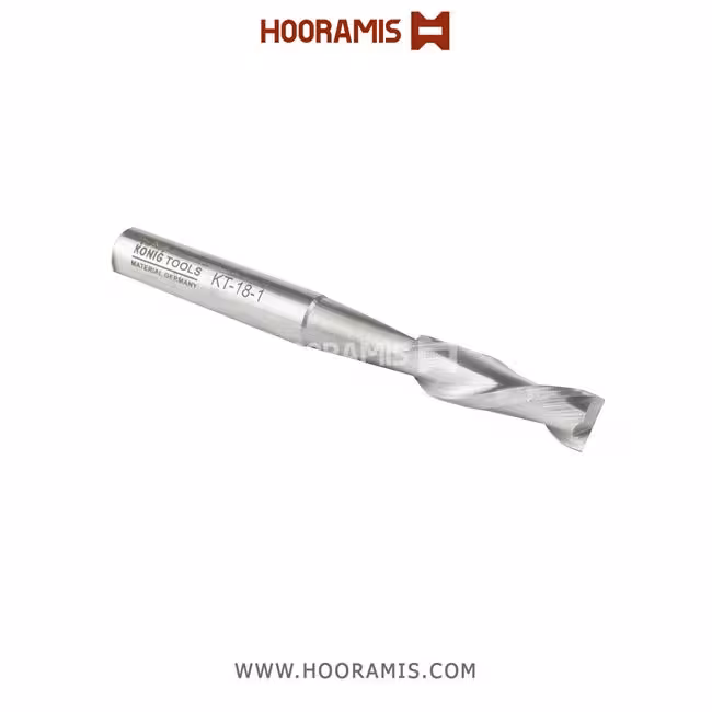 مته اختصاصی دو کاناله مارپیچ چپگرد 10*100*35*10 از جنس HSS-E جهت فرزکاری بر روی پروفیلهای آلومینیوم و uPVC در دستگاه elumatec KF 180