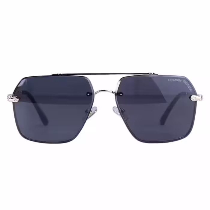 عینک آفتابی مردانه کروم هارتز دودی فریم طلایی 69023/3