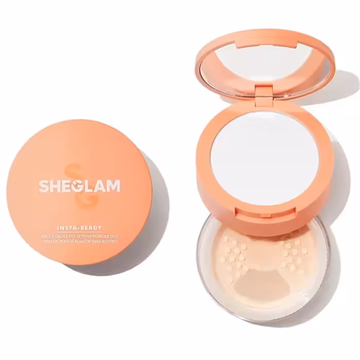 پودر فیکس دومنظوره شیگلم SHEGLAM مدل insta-ready رنگ BISQUE