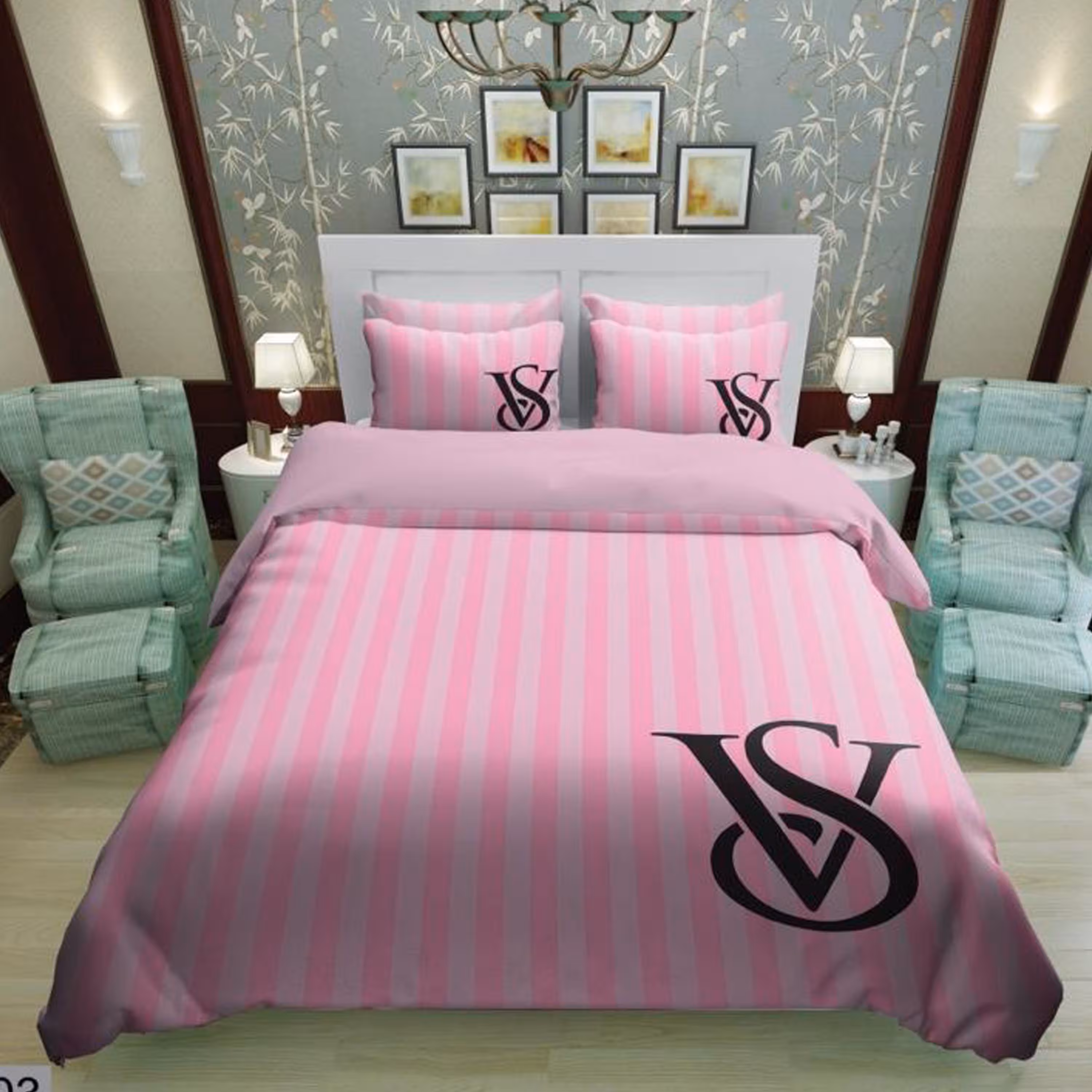 سرویس روتختی 1 نفره تنسل چاپی برندترک لند (Turk Land)  کد rs 103