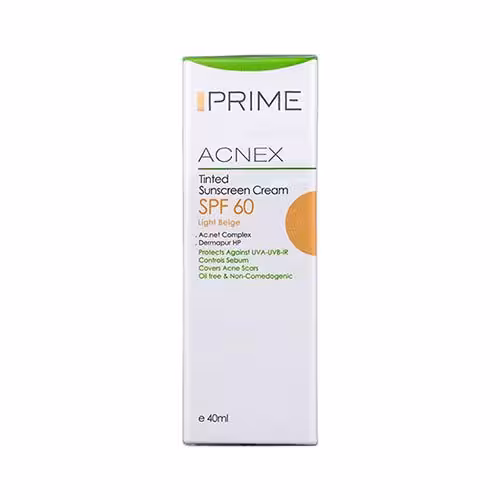 کرم ضد آفتاب رنگی SPF60 پریم (بژ روشن)