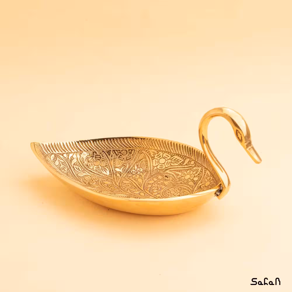 اردو خوری برنجی طلایی قو