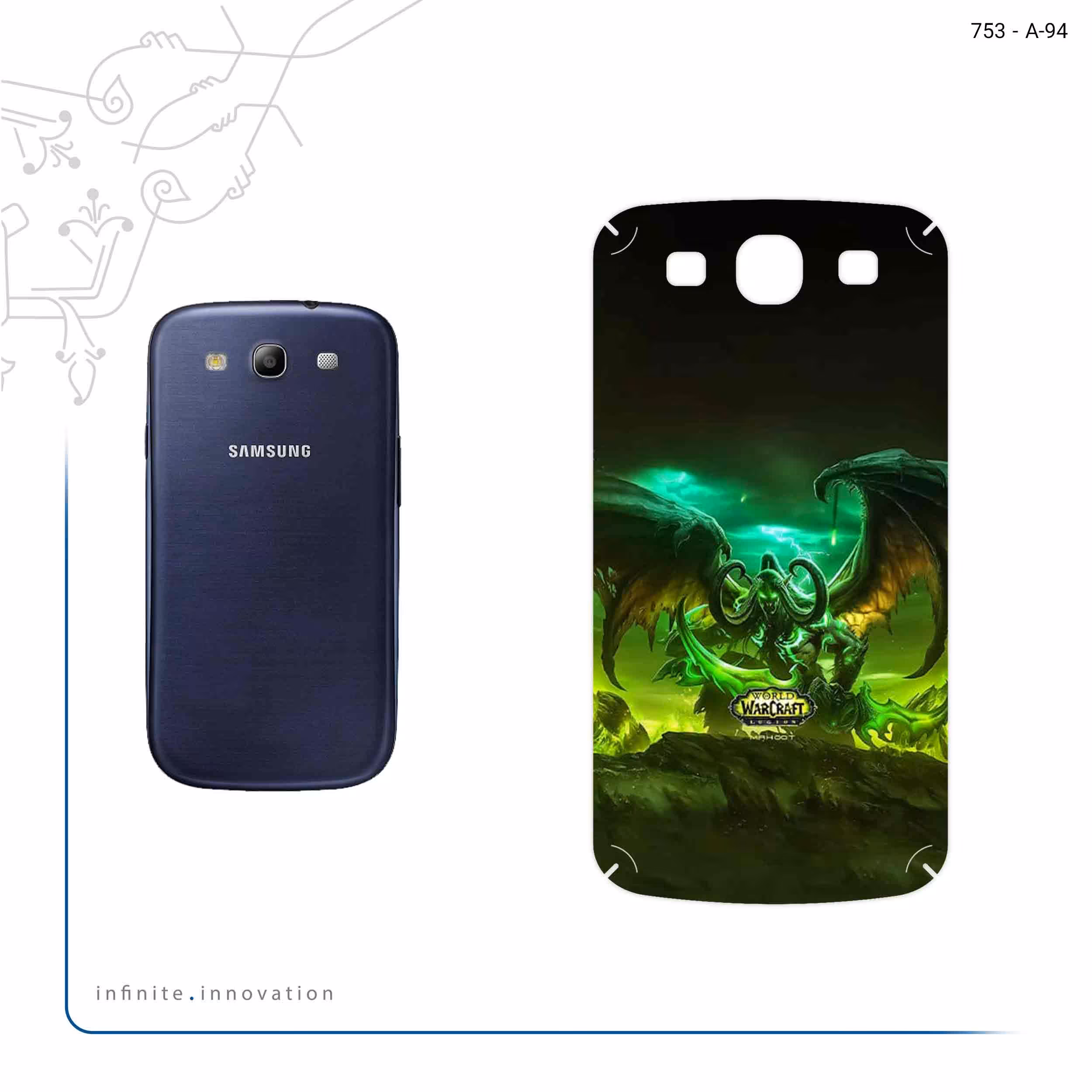 برچسب پوششی ماهوت مدل Warcraft Game Series مناسب برای گوشی موبایل سامسونگ Galaxy S3 Neo