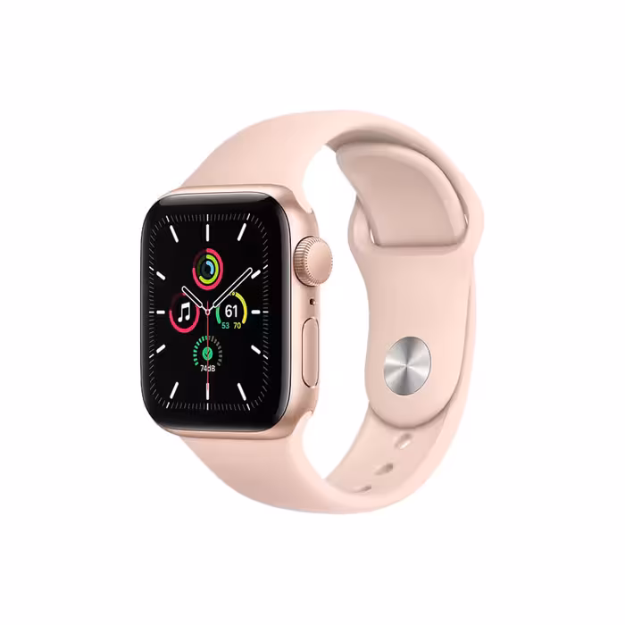 ساعت هوشمند اپل واچ سری SE 2021 مدل  40mm Aluminum Case with Sport silicone Band  